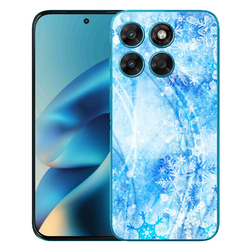 mmCase gél tok a Motorola Moto G87/G77/G67 készülékekhez – hópelyhek