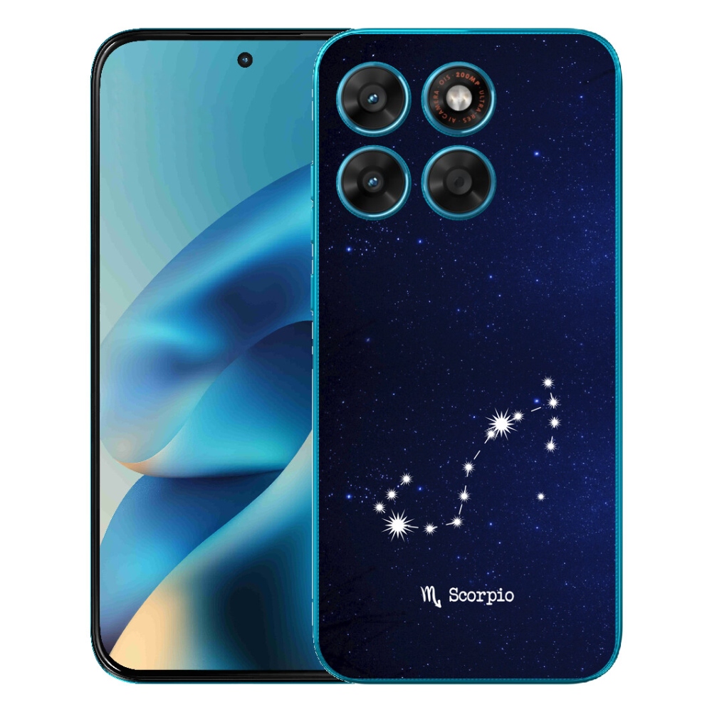 mmCase géltok a Motorola Moto G87/G77/G67 készülékekhez – Skorpió csillagkép