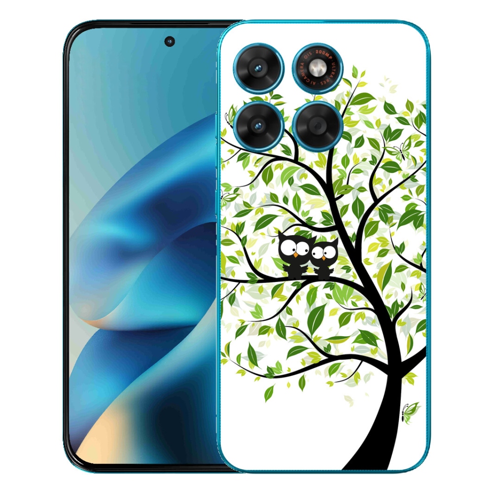 mmCase gél tok a Motorola Moto G87/G77/G67-hez – baglyok a fán