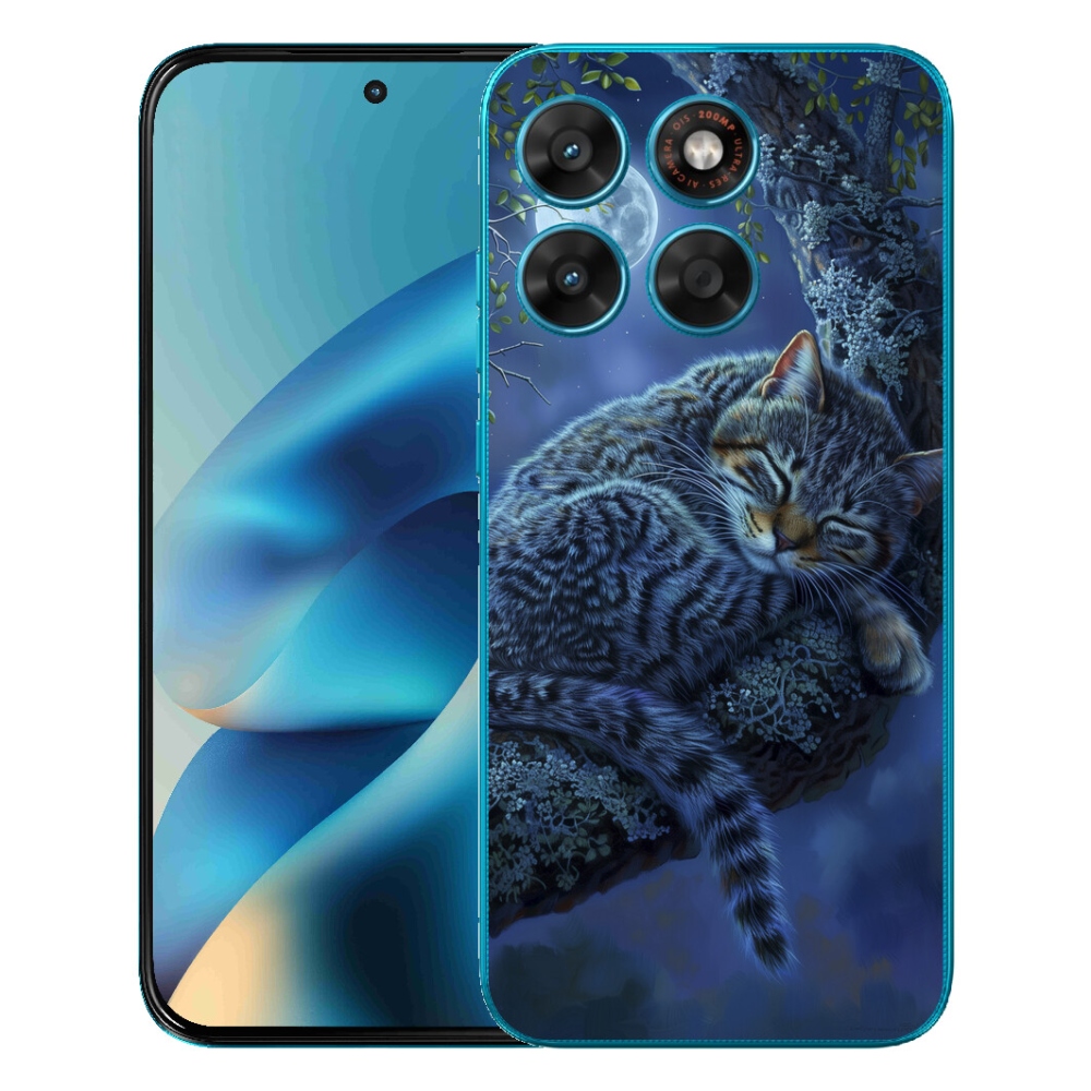 mmCase gél tok a Motorola Moto G87/G77/G67 készülékekhez – alvó macska