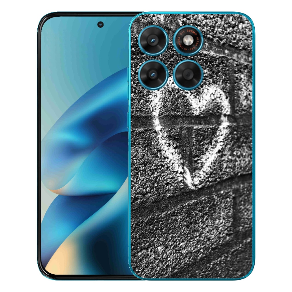 mmCase gél tok a Motorola Moto G87/G77/G67-hez – szív a falon