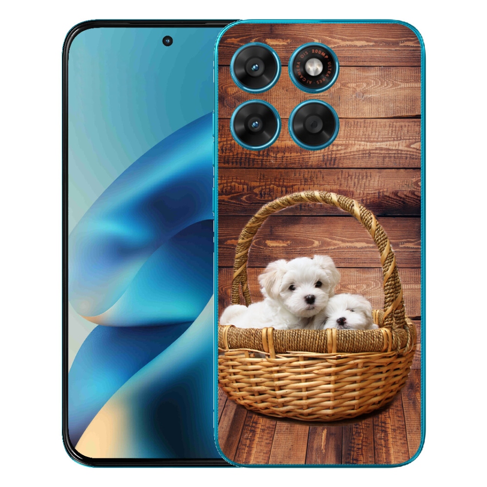mmCase gél tok a Motorola Moto G87/G77/G67 készülékekhez – kiskutyák