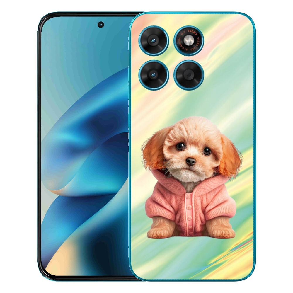 mmCase gélhuzat a Motorola Moto G87/G77/G67-hez – pulóveres kiskutya