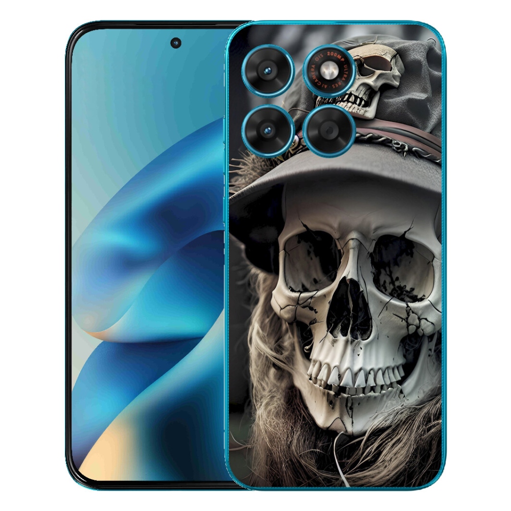 mmCase géltok a Motorola Moto G87/G77/G67 készülékekhez – sötét koponya