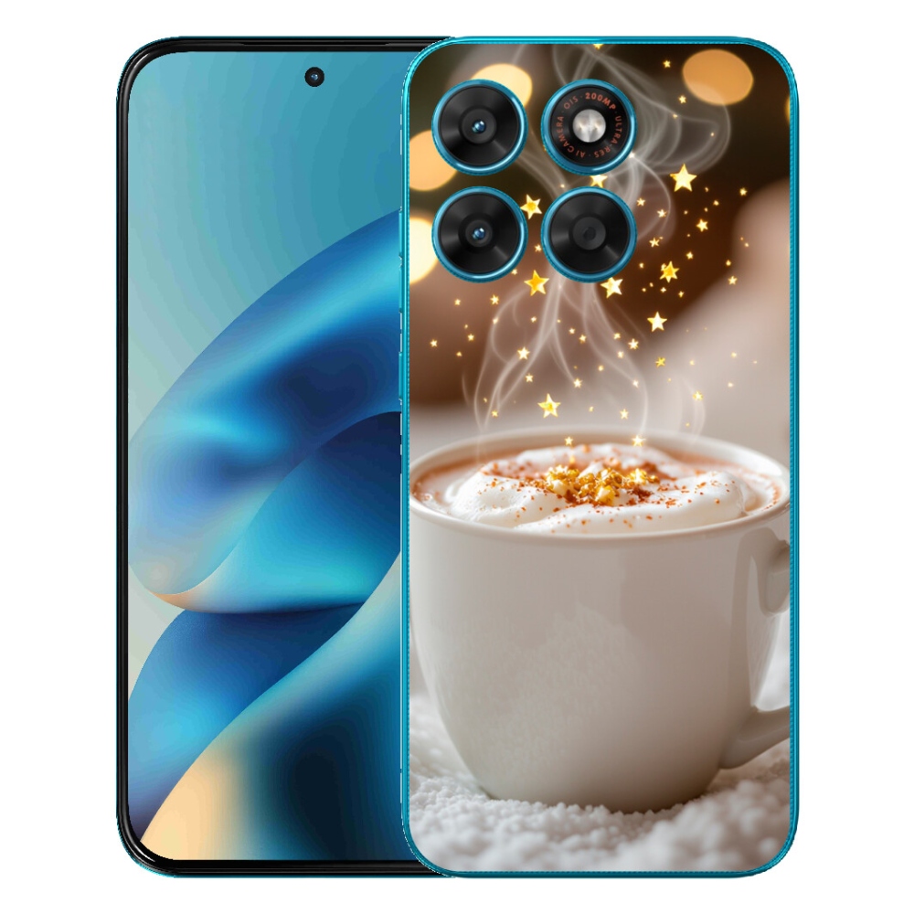 mmCase gél tok a Motorola Moto G87/G77/G67 készülékekhez – karácsonyi forró ital