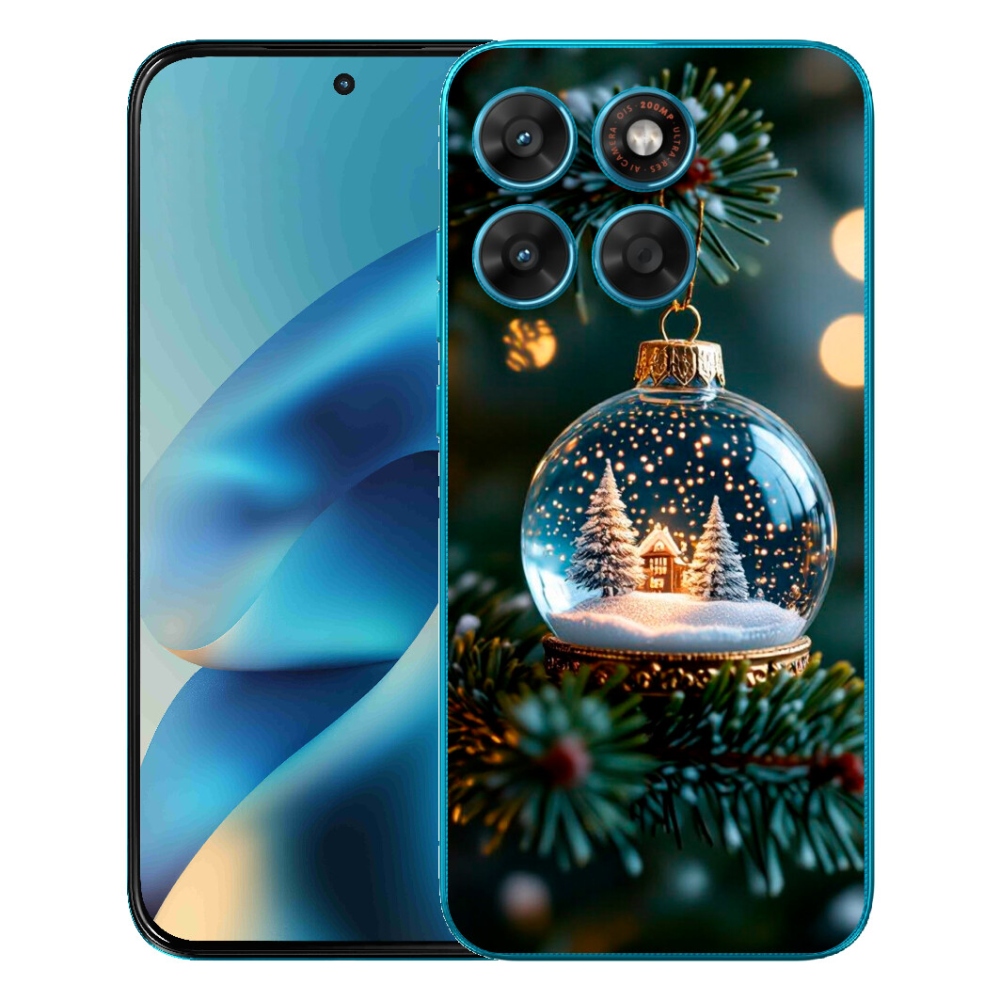 mmCase gél tok a Motorola Moto G87/G77/G67 készülékekhez – karácsonyi gömb 2