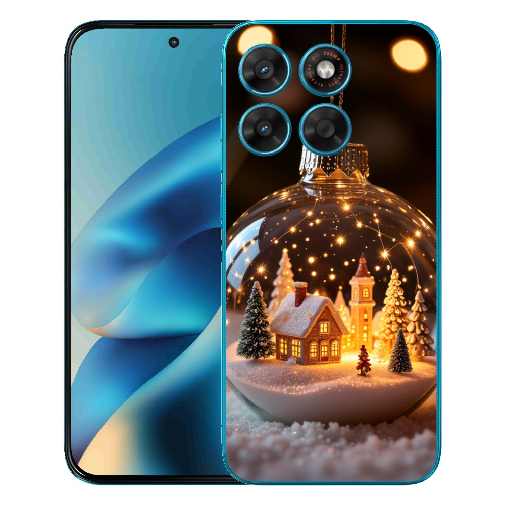 mmCase gél tok a Motorola Moto G87/G77/G67 készülékekhez – karácsonyi gömb 3