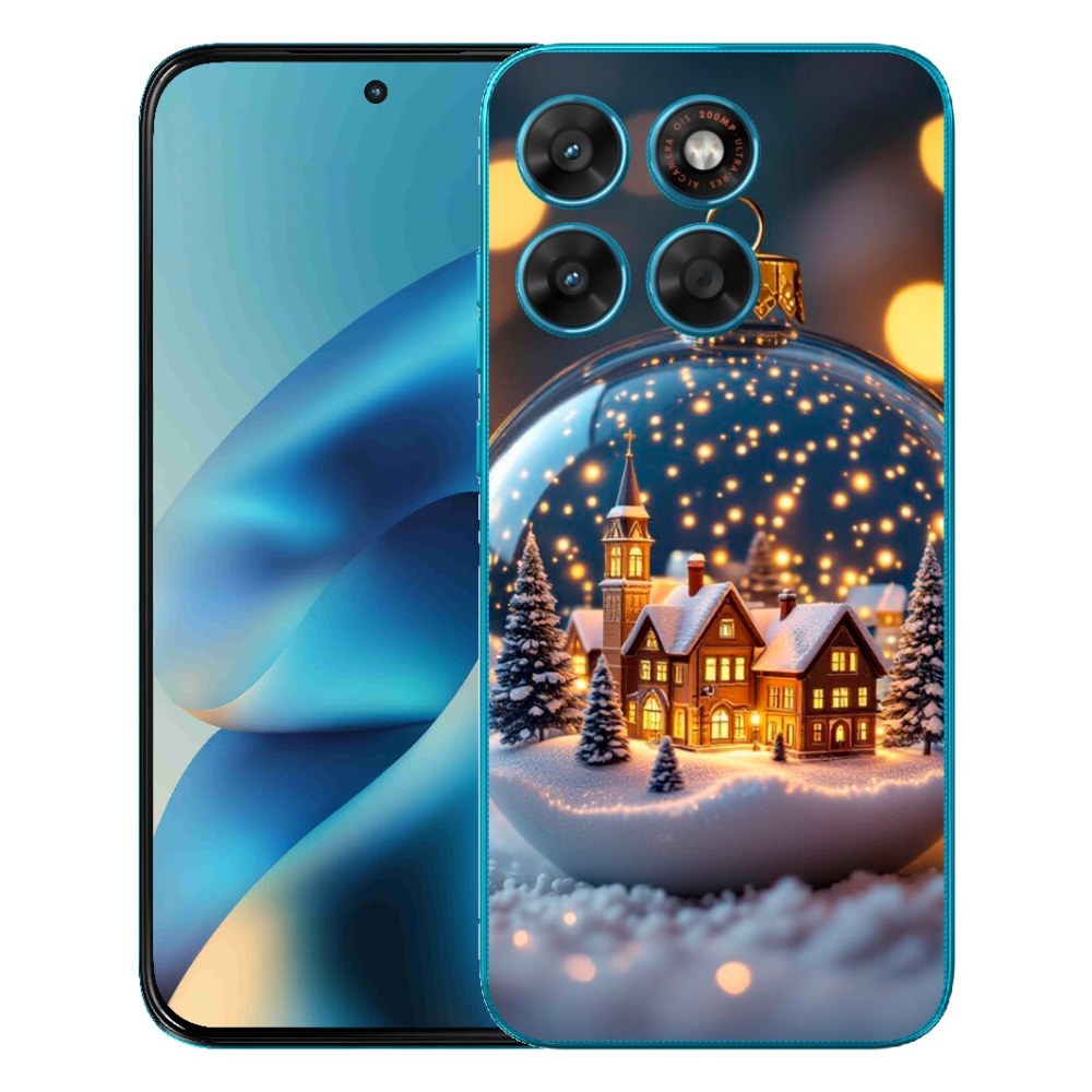 mmCase gél tok a Motorola Moto G87/G77/G67 készülékekhez – karácsonyi gömb 4