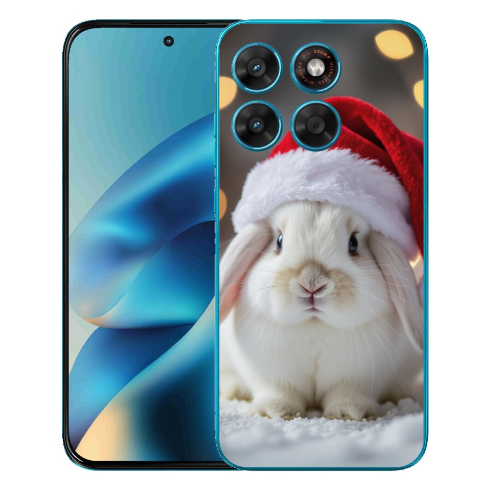 mmCase géltok a Motorola Moto G87/G77/G67 készülékekhez – karácsonyi nyuszi