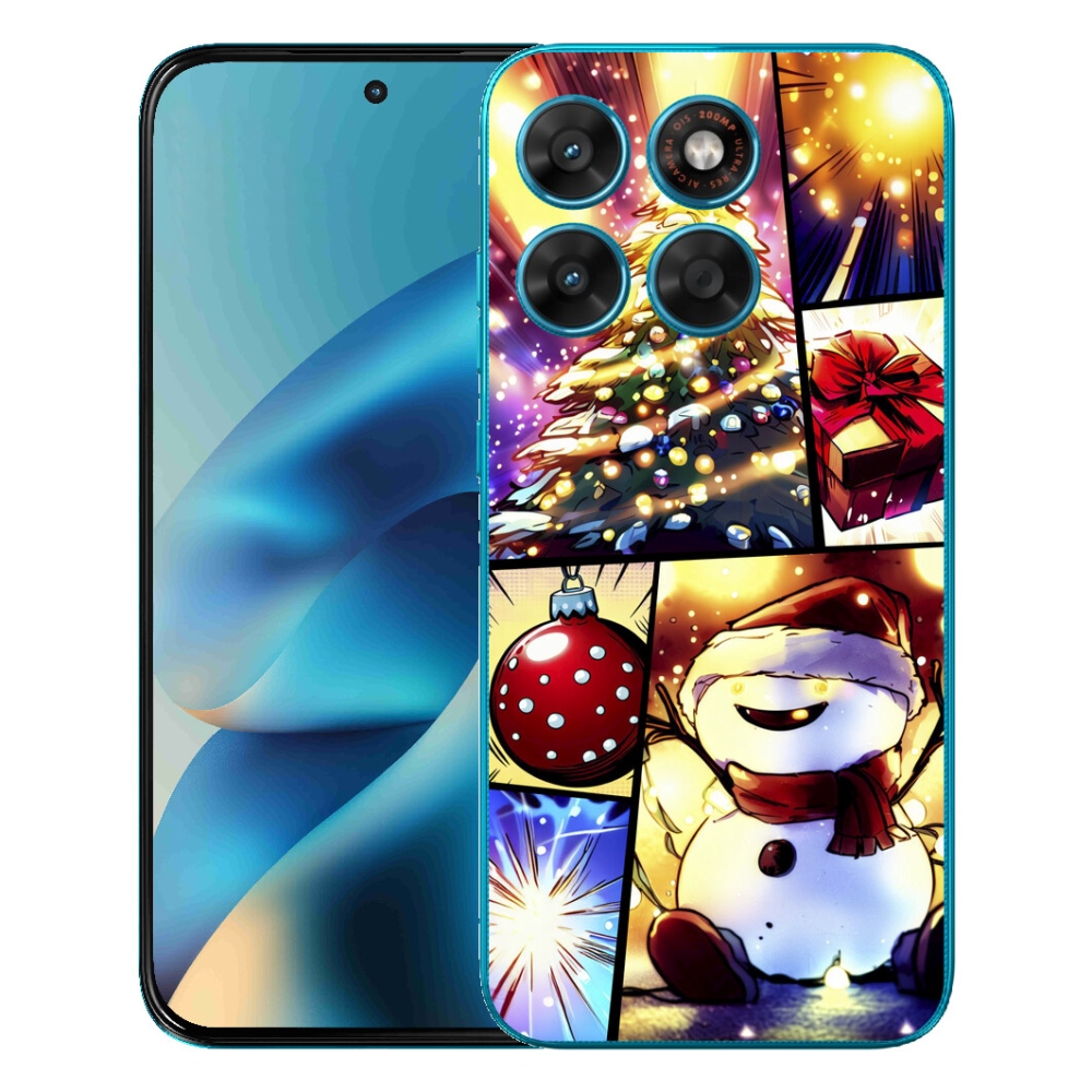 mmCase géltok a Motorola Moto G87/G77/G67 készülékekhez – karácsonyi motívumok 1