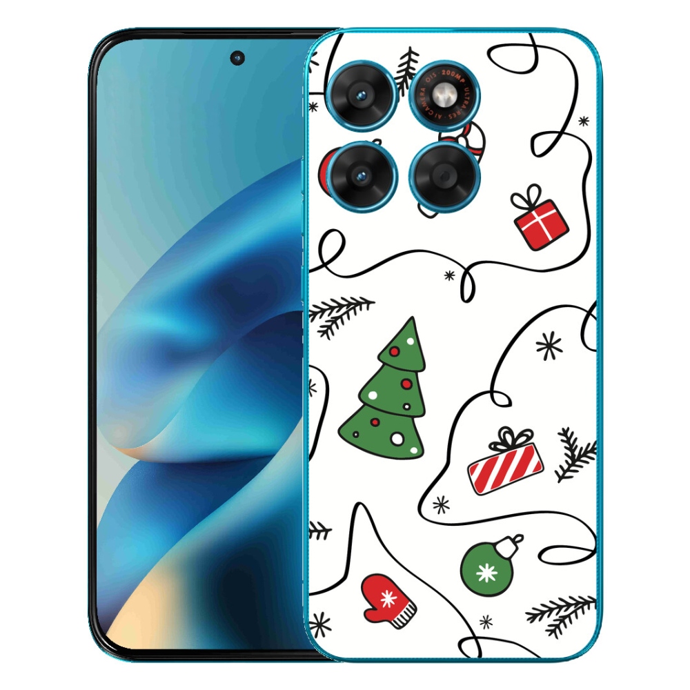 mmCase géltok a Motorola Moto G87/G77/G67 készülékekhez – karácsonyi motívumokkal