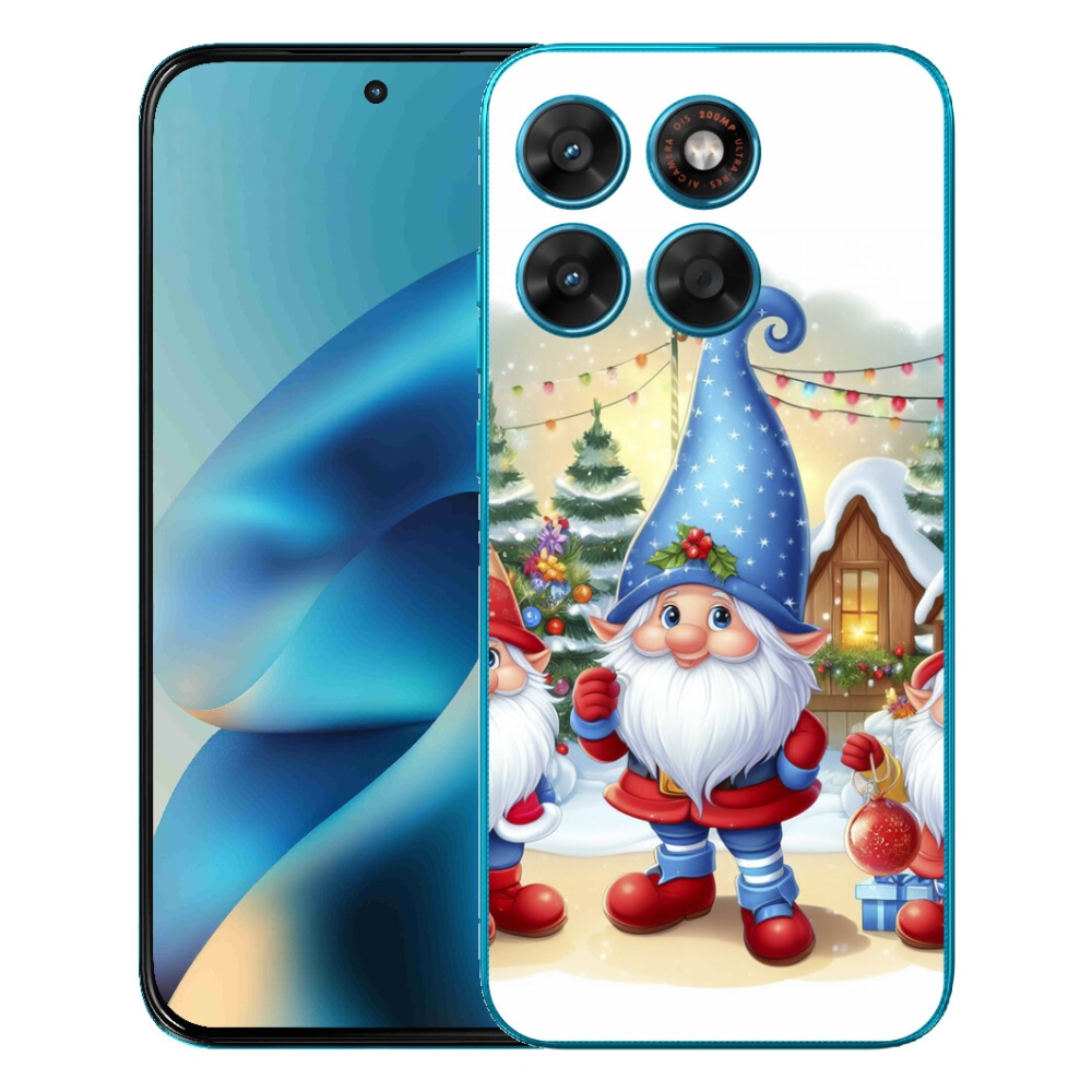 mmCase gél tok a Motorola Moto G87/G77/G67 készülékekhez – karácsonyi manók