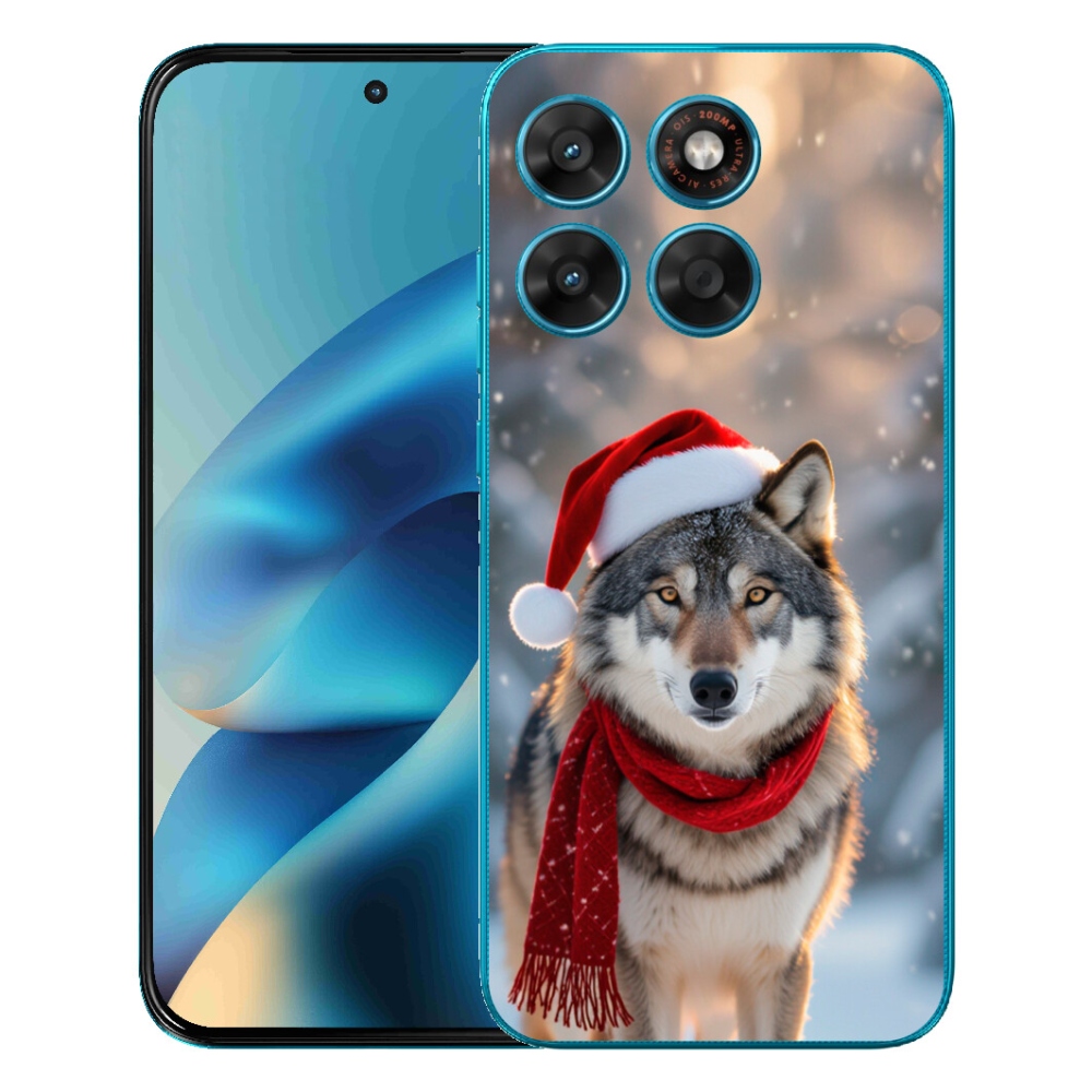 mmCase géltok a Motorola Moto G87/G77/G67 készülékekhez – karácsonyi farkas