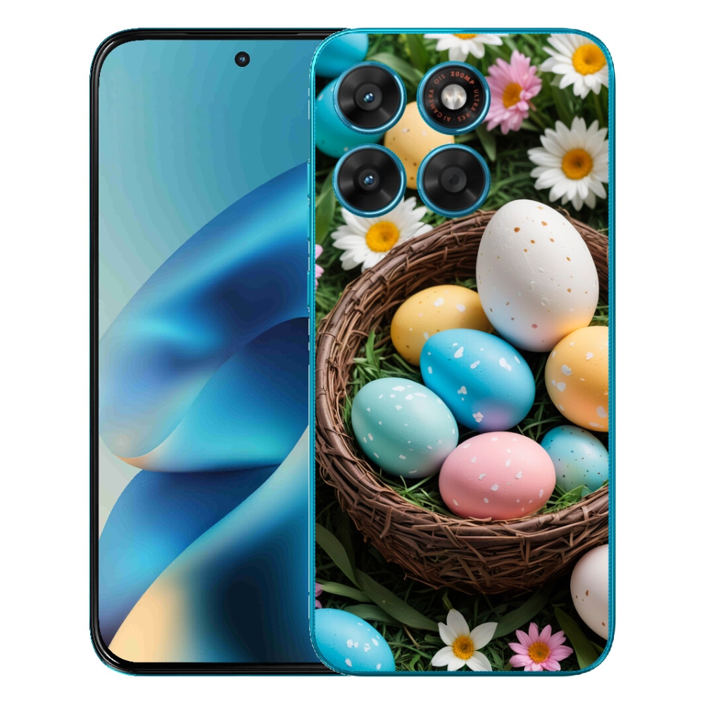 mmCase gél tok a Motorola Moto G87/G77/G67 készülékekhez – húsvéti tojások 2