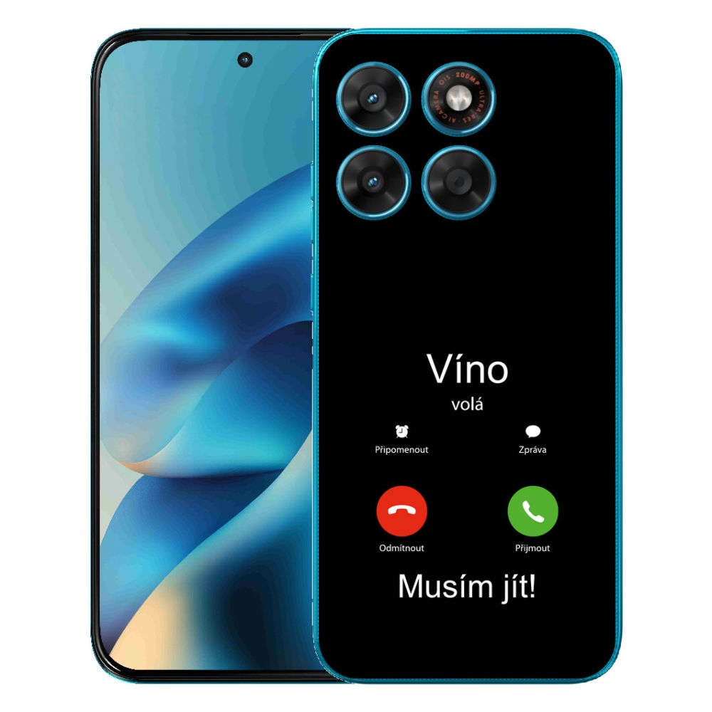 mmCase gél tok a Motorola Moto G87/G77/G67-hez – bordó színű, fekete háttérrel