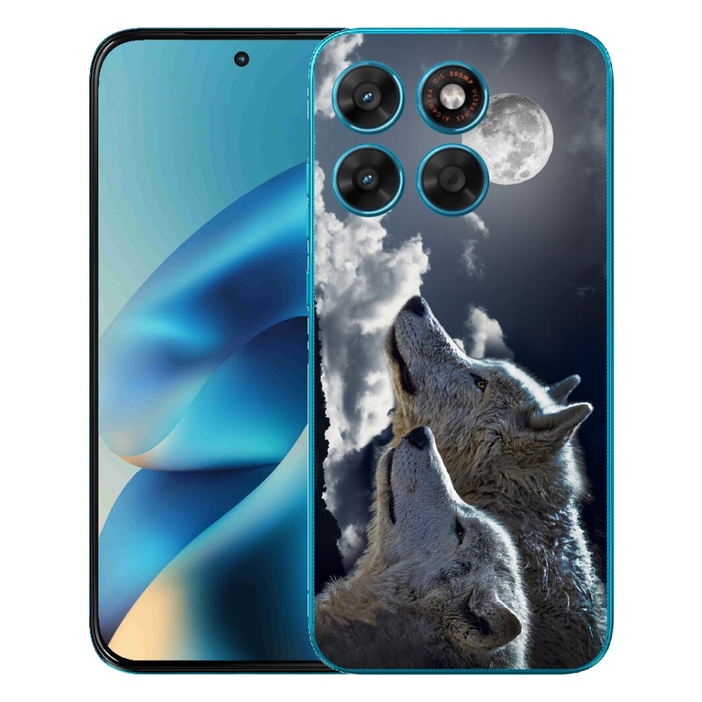 mmCase gélhuzat a Motorola Moto G87/G77/G67 készülékekhez – farkasok