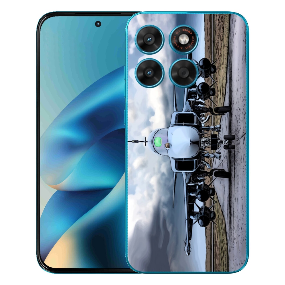 mmCase géltok a Motorola Moto G87/G77/G67 készülékekhez – katonai repülőgép