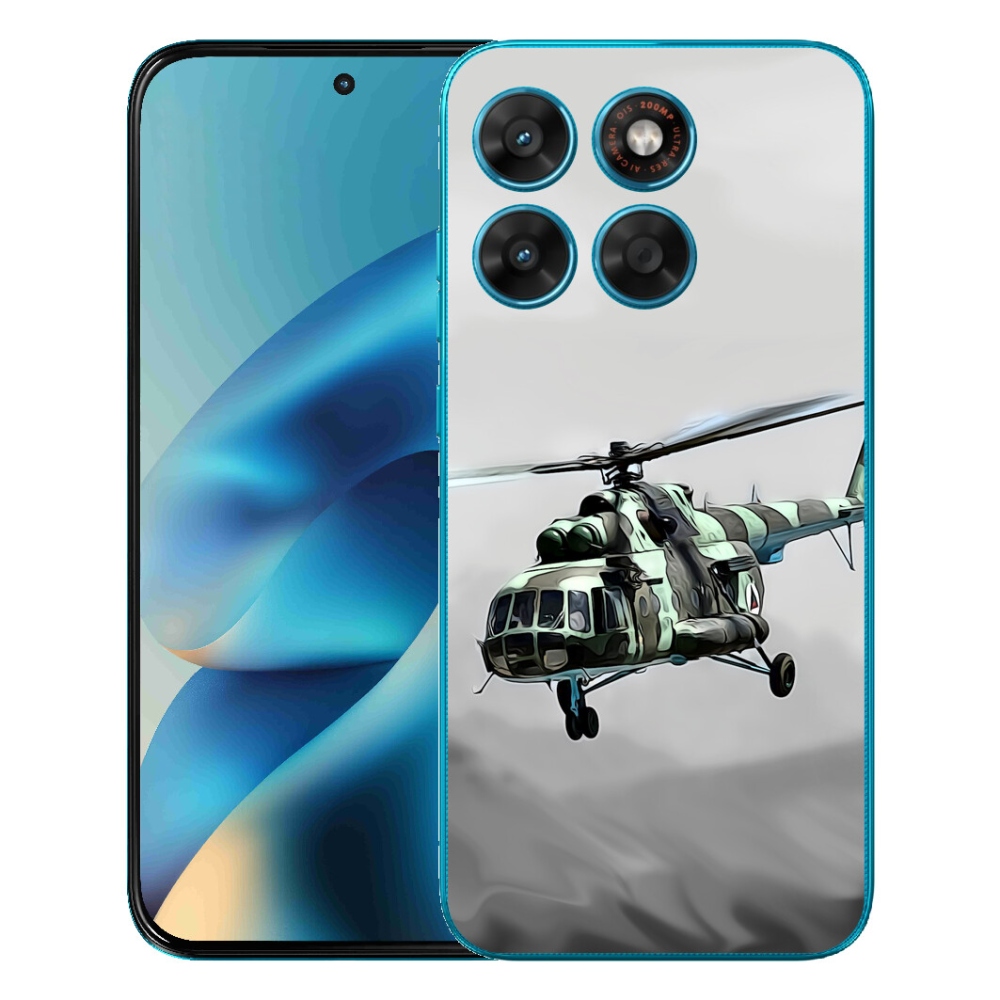 mmCase géltok a Motorola Moto G87/G77/G67 készülékekhez – katonai helikopter