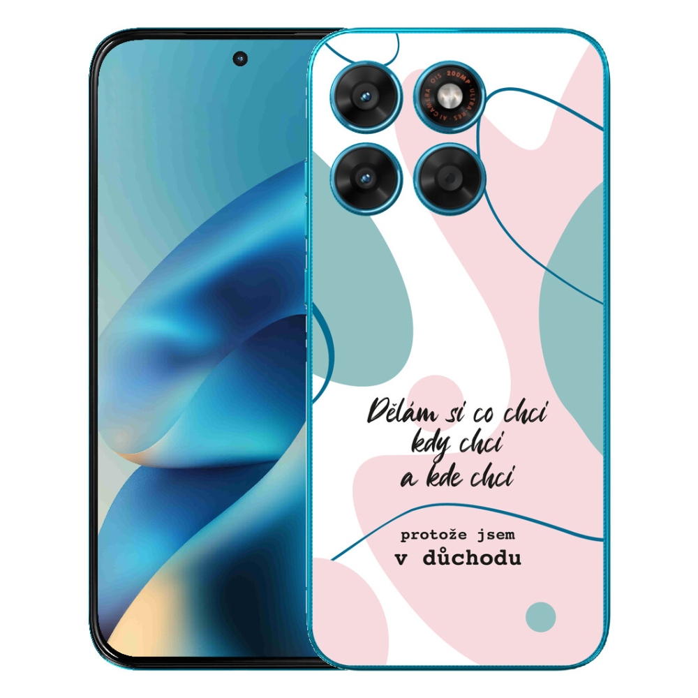 mmCase géltok a Motorola Moto G87/G77/G67-hez – vicces felirat, 10 fehér háttér