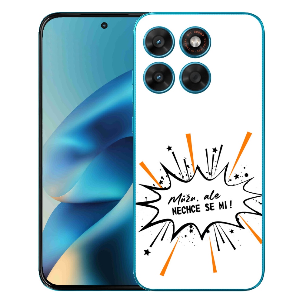 mmCase géltok a Motorola Moto G87/G77/G67-hez – vicces felirat, 11, fehér háttér