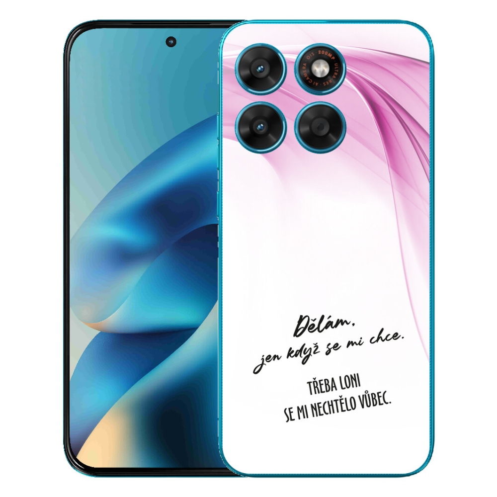 mmCase géltok a Motorola Moto G87/G77/G67-hez – vicces felirat, 12 fehér háttér