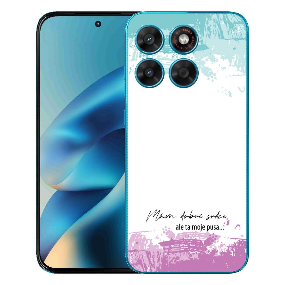 mmCase gél tok a Motorola Moto G87/G77/G67-hez – vicces felirat, 3 fehér háttér