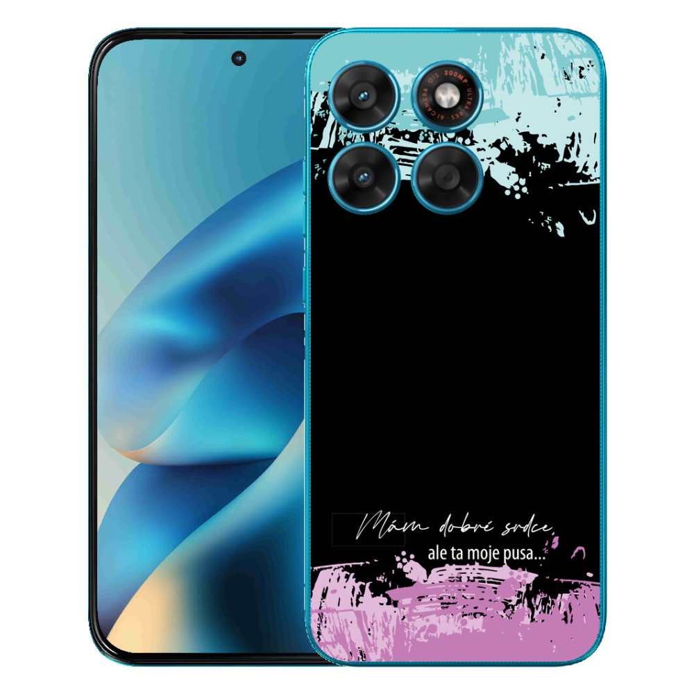 mmCase gél tok a Motorola Moto G87/G77/G67-hez – vicces felirat, 3 fekete háttér