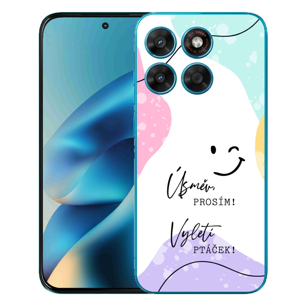 mmCase gél tok a Motorola Moto G87/G77/G67-hez – vicces felirat, 4 fehér háttér