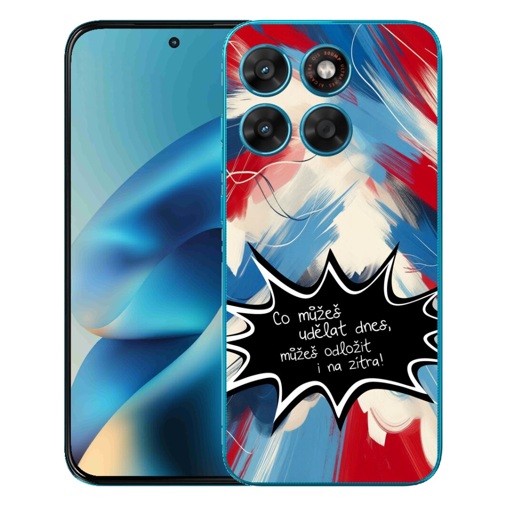 mmCase gél tok a Motorola Moto G87/G77/G67-hez – vicces felirat, 9, fekete háttér