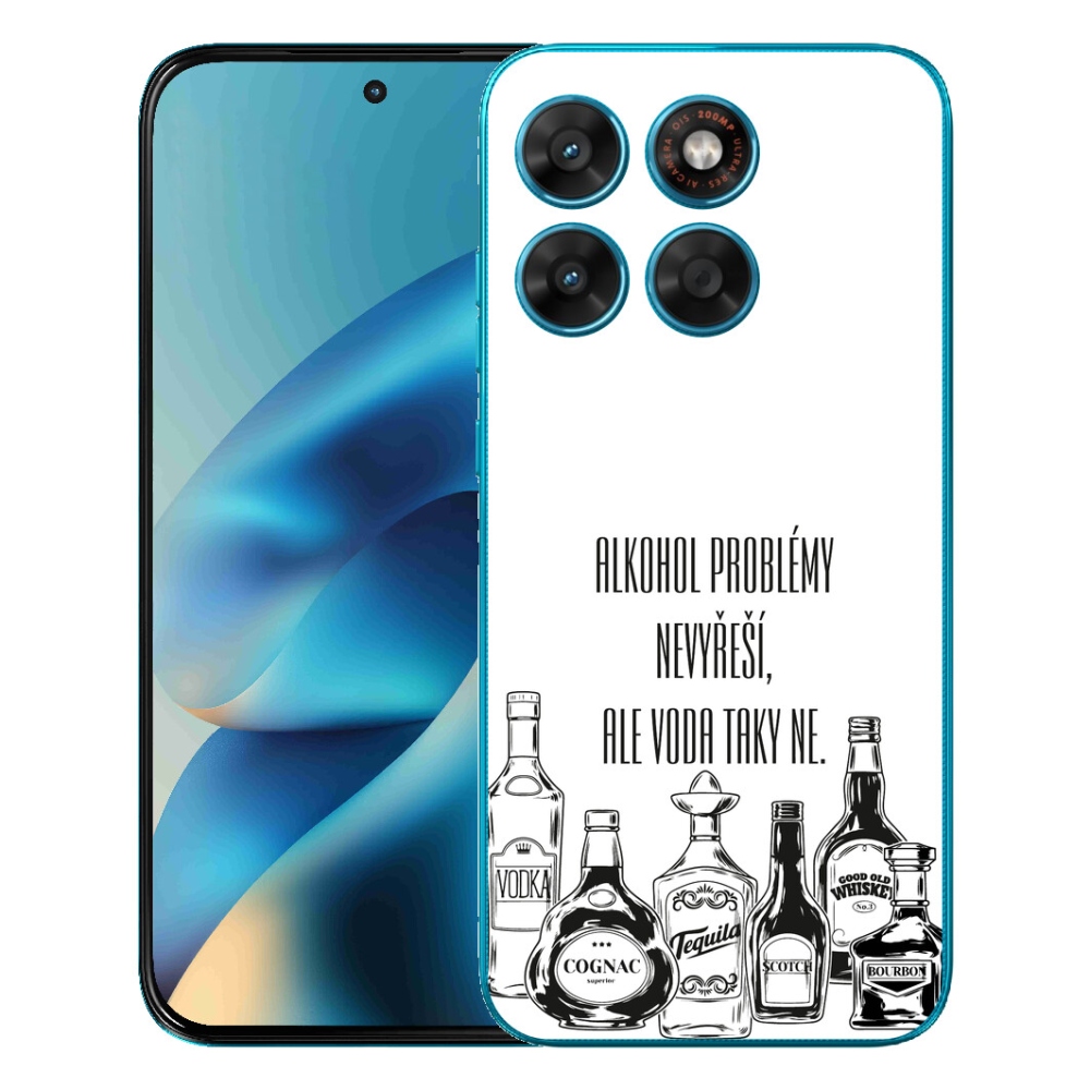 mmCase gél tok a Motorola Moto G87/G77/G67-hez – vicces felirat fehér háttérrel