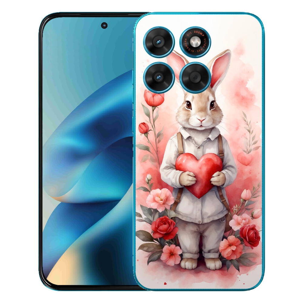 mmCase géltok a Motorola Moto G87/G77/G67-hez – nyuszi szívecskével