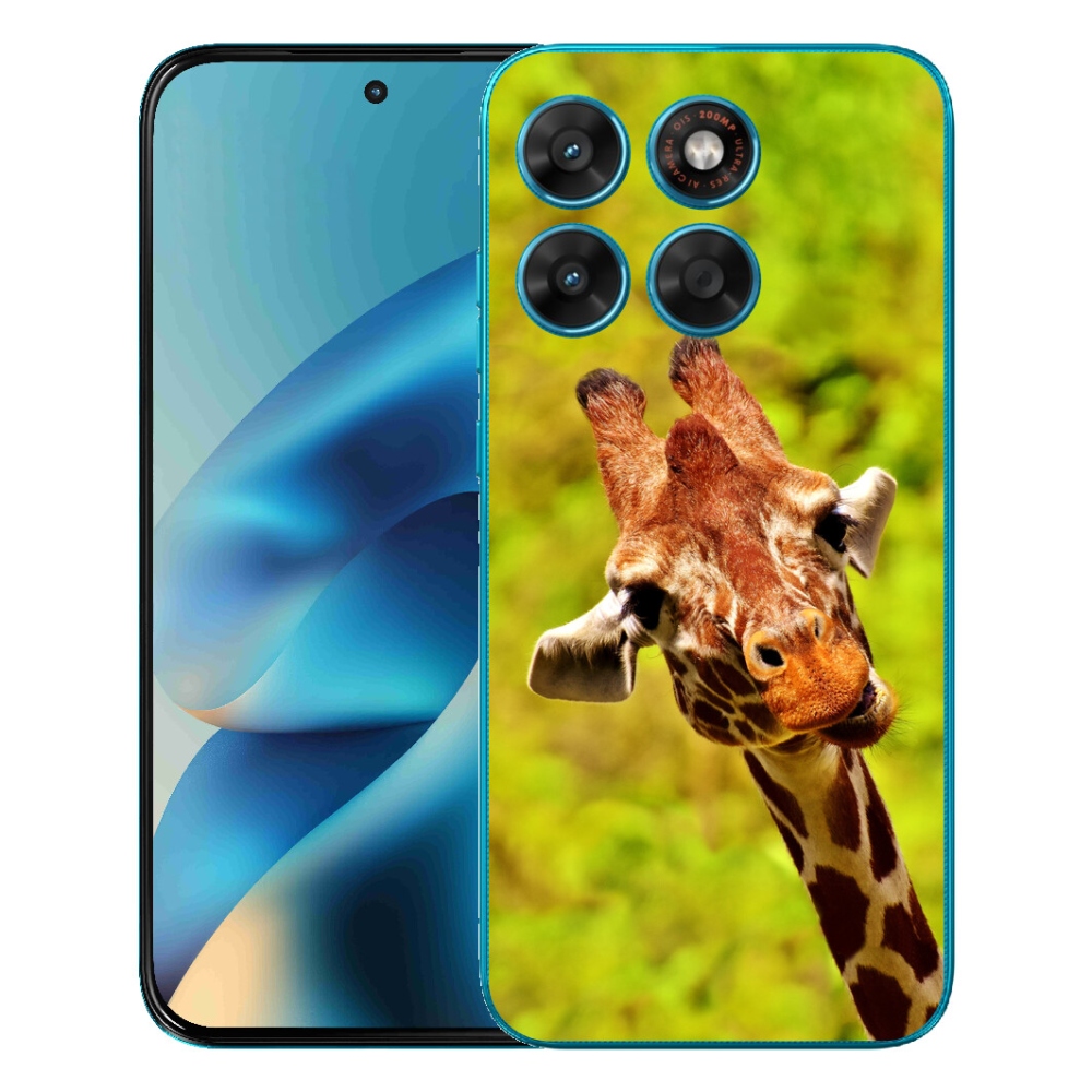 mmCase gél tok a Motorola Moto G87/G77/G67 készülékekhez – zsiráf
