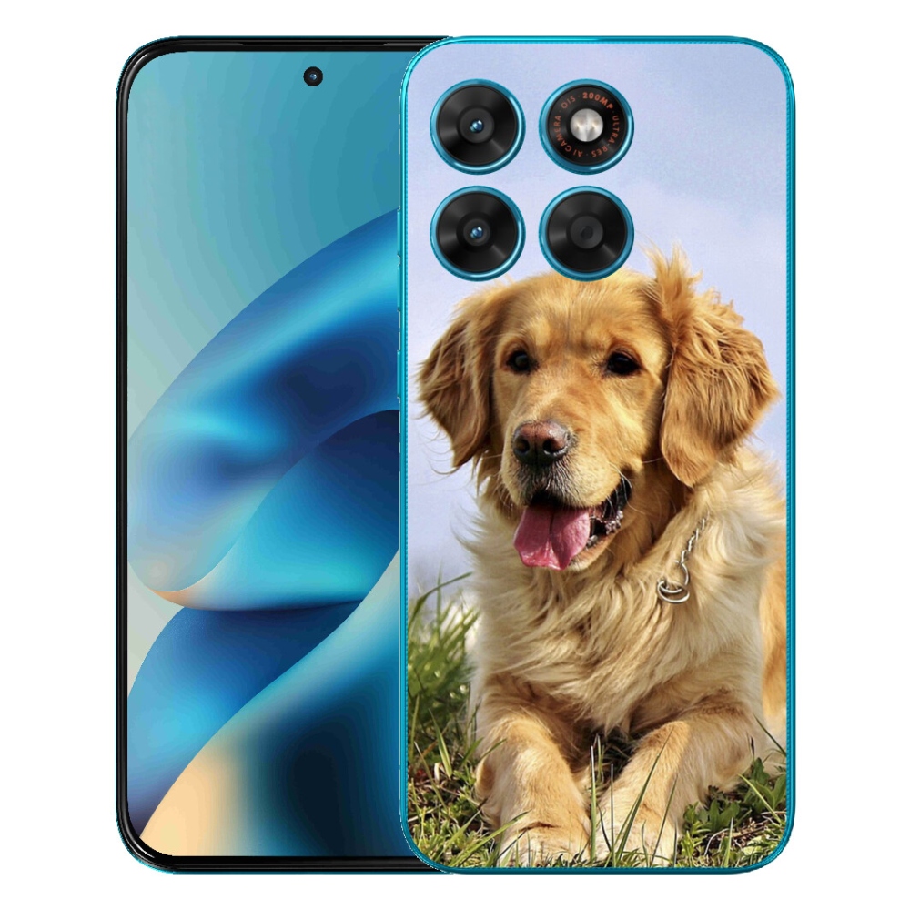 mmCase gélhuzat a Motorola Moto G87/G77/G67 készülékekhez – arany retriever