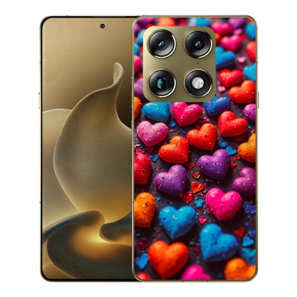 mmCase gél tok a Motorola Signature-hez – színes szívek