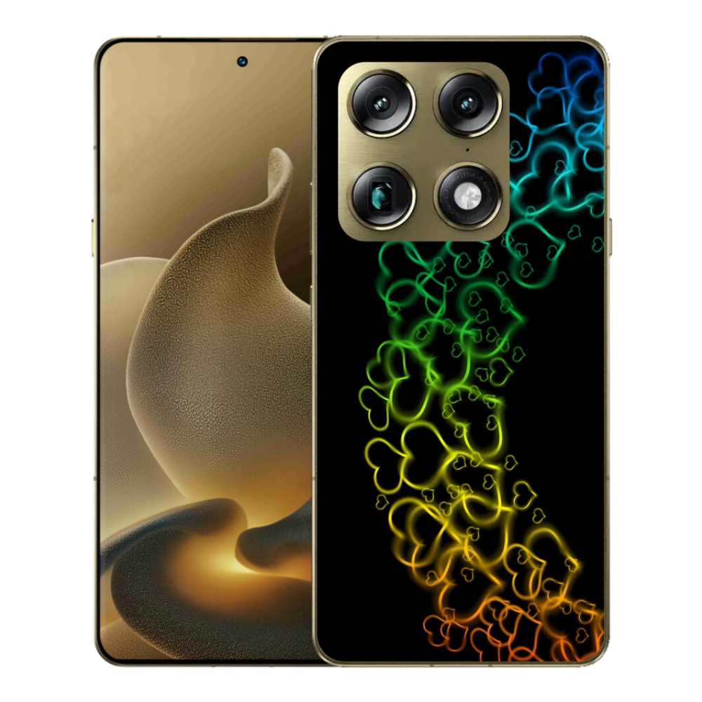 mmCase gél tok a Motorola Signature-hez – színes szívecskékkel