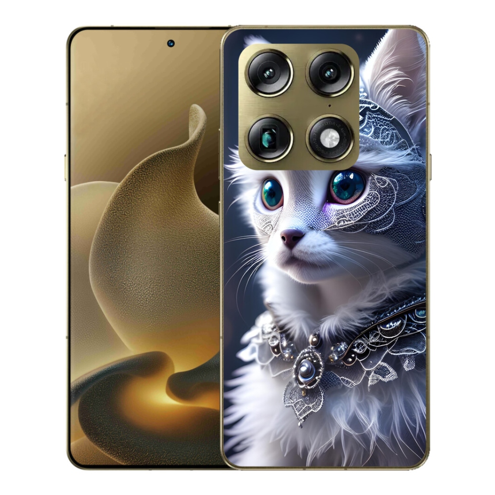 mmCase gél tok a Motorola Signature-hez – fehér macska