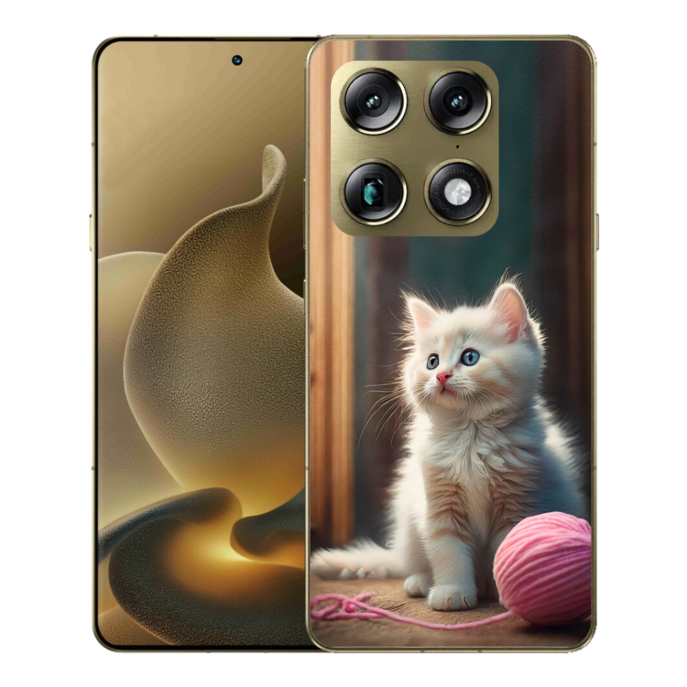 mmCase gél tok a Motorola Signature-hez – fehér cica 2