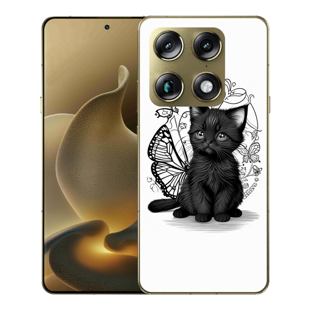 mmCase gél tok a Motorola Signature-hez – fekete cica