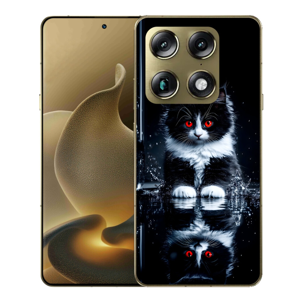 mmCase gél tok a Motorola Signature-hez – fekete-fehér cica