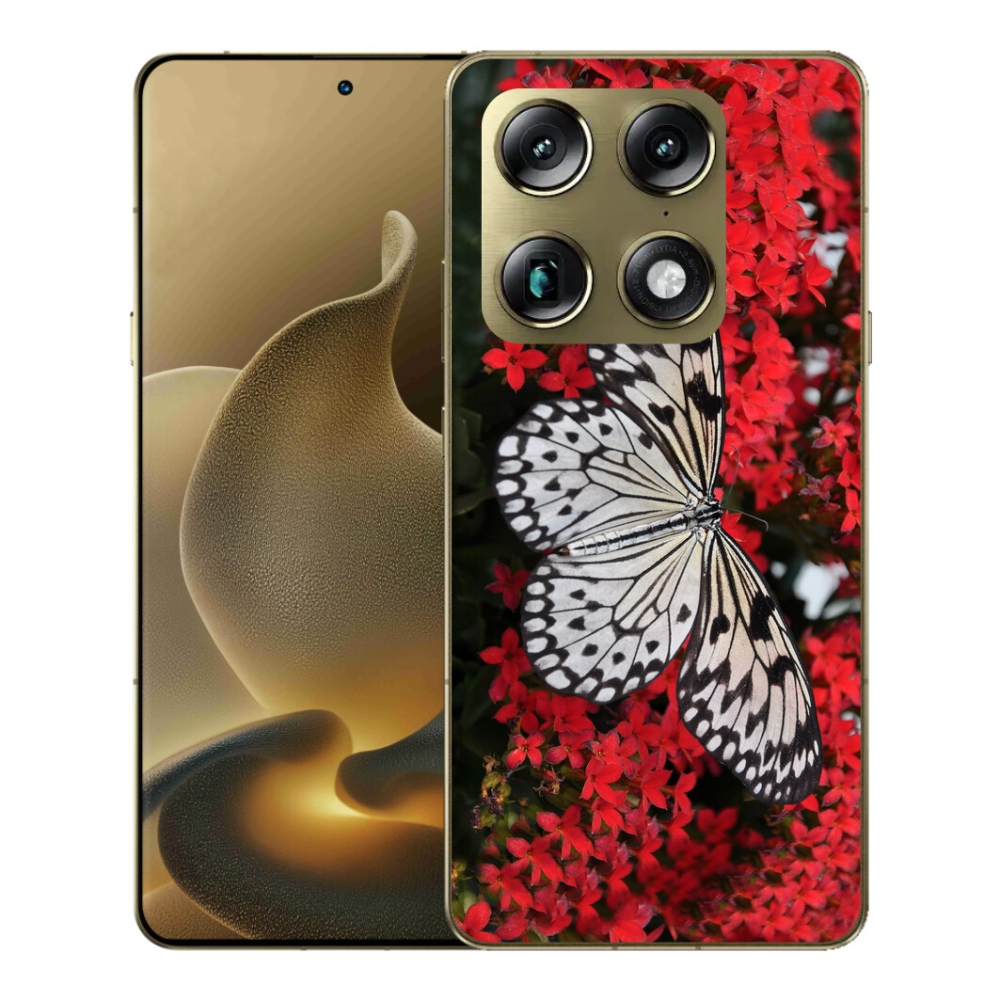 mmCase gél tok a Motorola Signature-hez – fekete-fehér pillangó 1