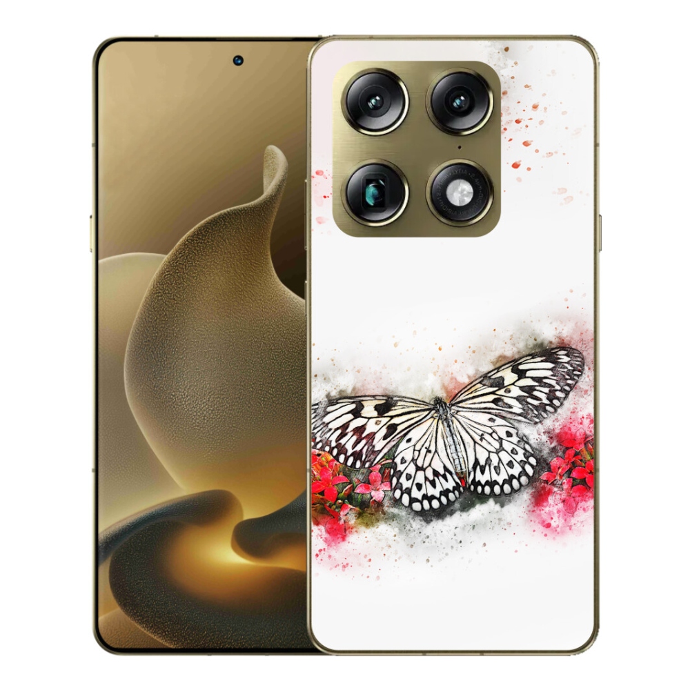 mmCase gél tok a Motorola Signature-hez – fekete-fehér pillangó