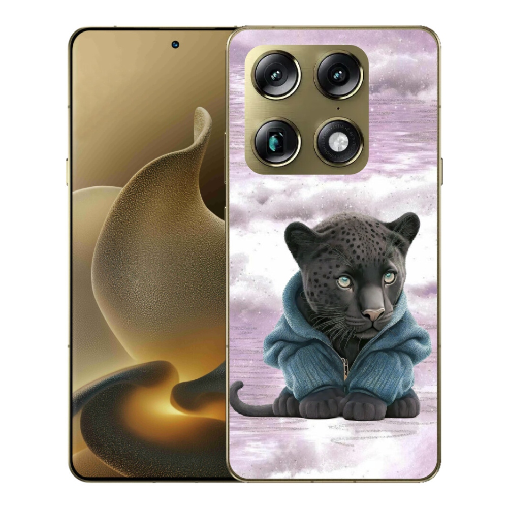 mmCase gél tok a Motorola Signature-hez – fekete párduc pulóverben