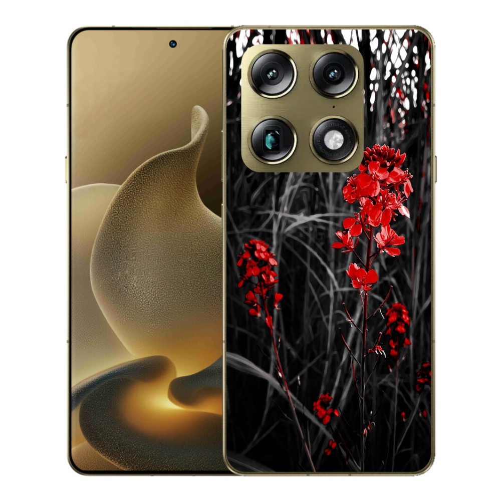 mmCase gélhuzat a Motorola Signature-hez – vörös növény