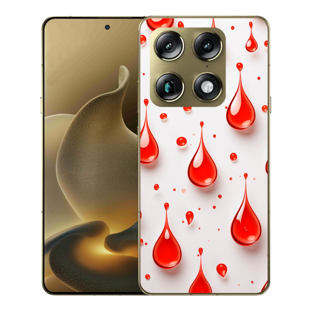 mmCase gél tok a Motorola Signature-hez – piros cseppek