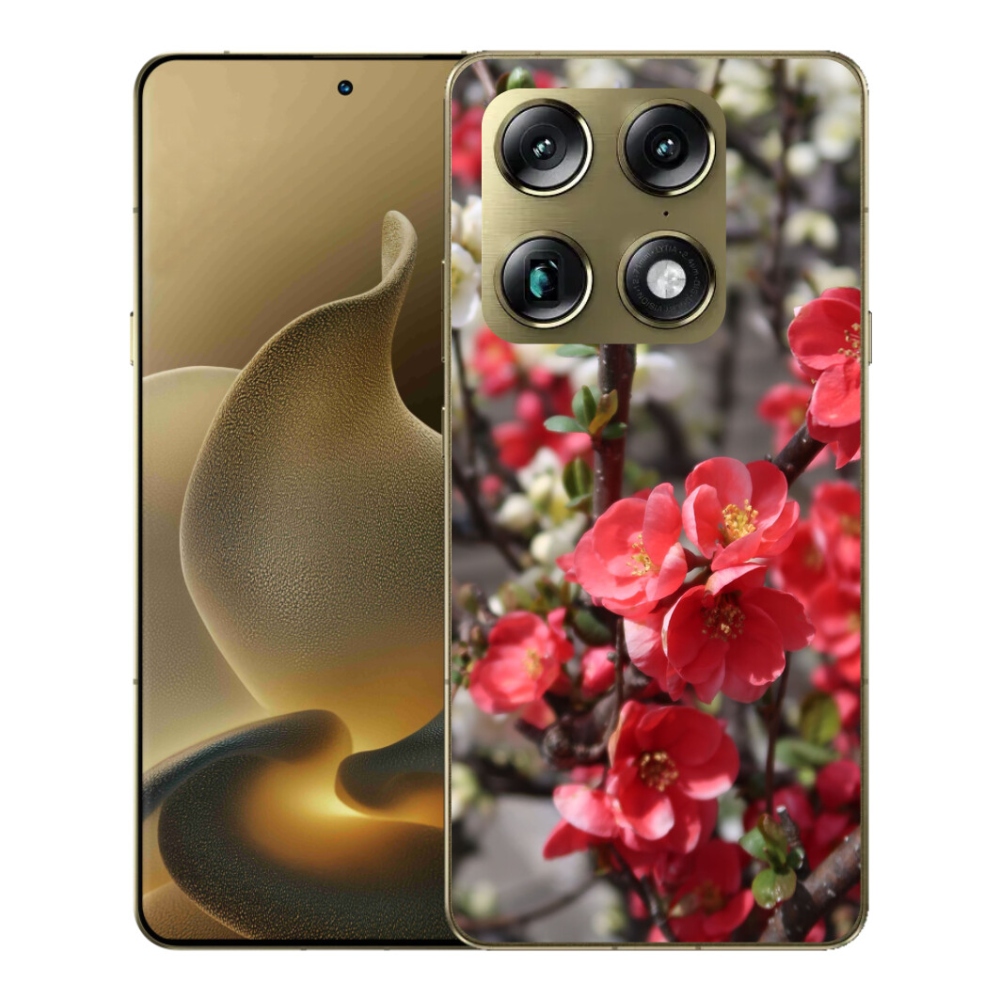 mmCase gél tok a Motorola Signature-hez – piros virágok