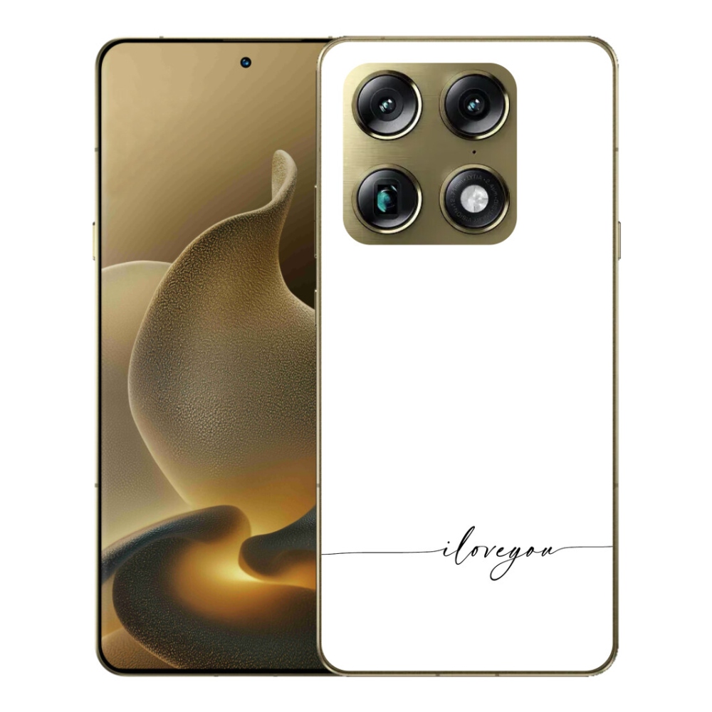 mmCase gélhuzat a Motorola Signature-hez – „I love you” fehér háttérrel