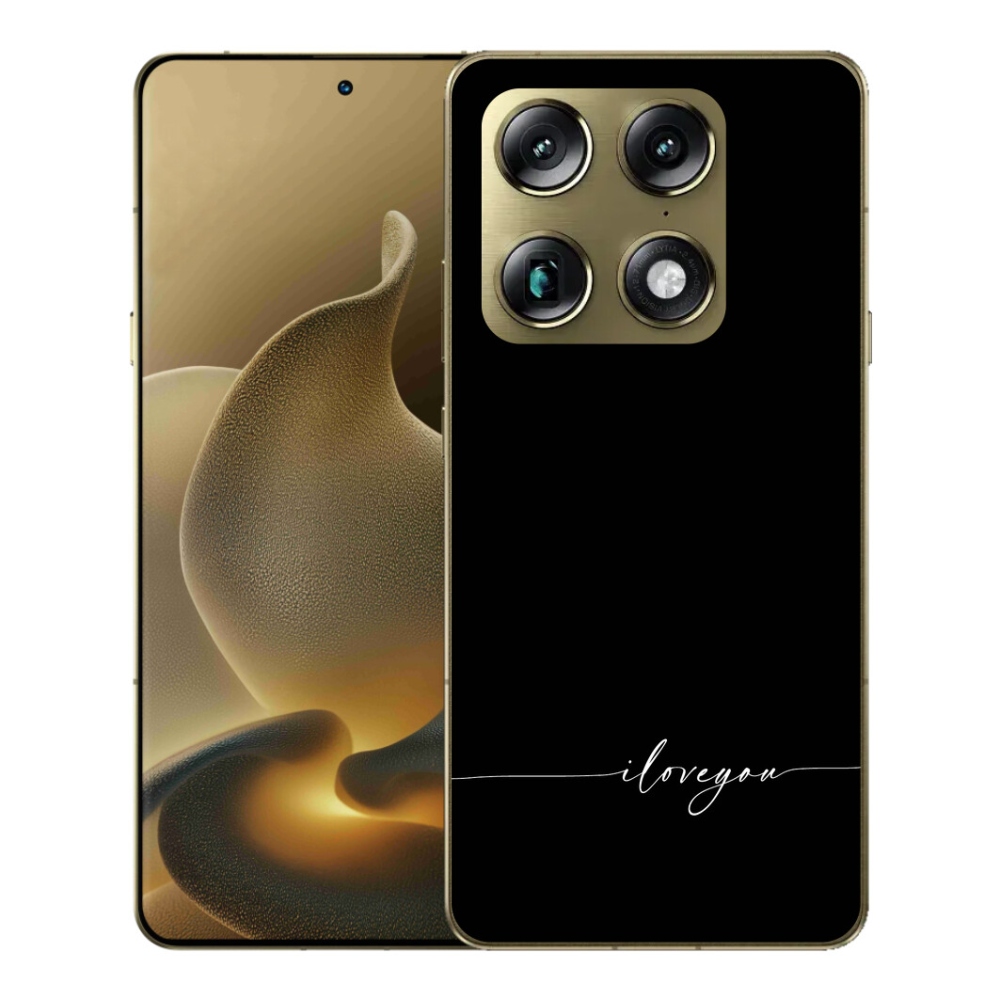 mmCase gél tok a Motorola Signature-hez – „I love you” fekete háttérrel