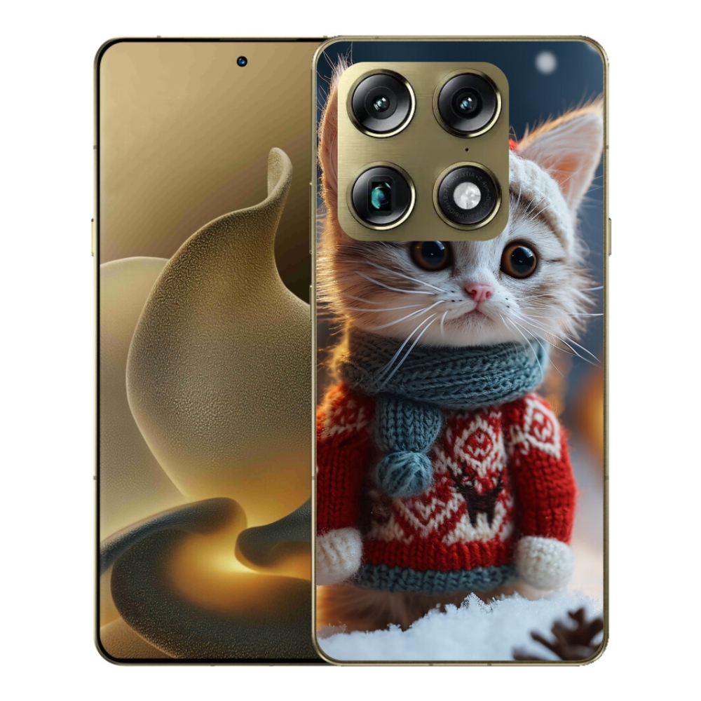 mmCase gél tok a Motorola Signature-hez – pulóveres cica