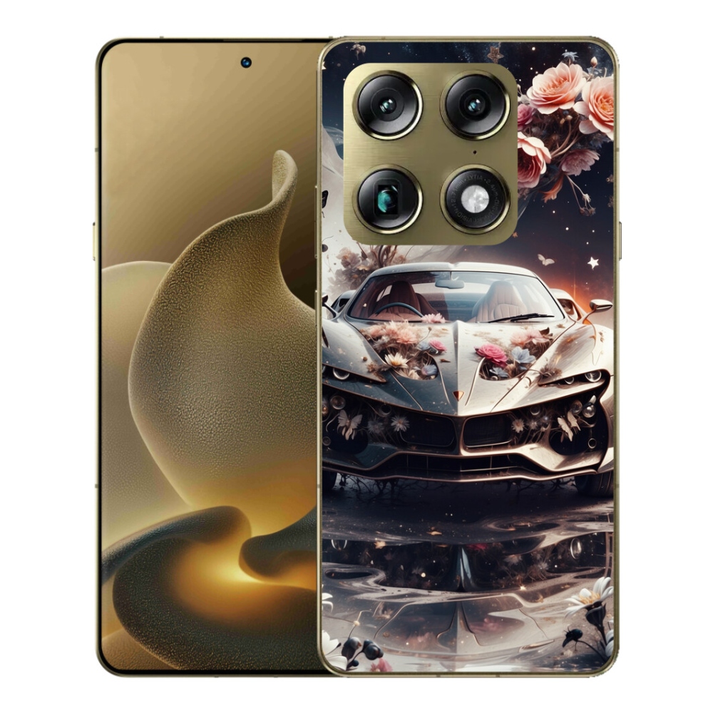 mmCase gélhuzat a Motorola Signature-hez – virágos sportautó