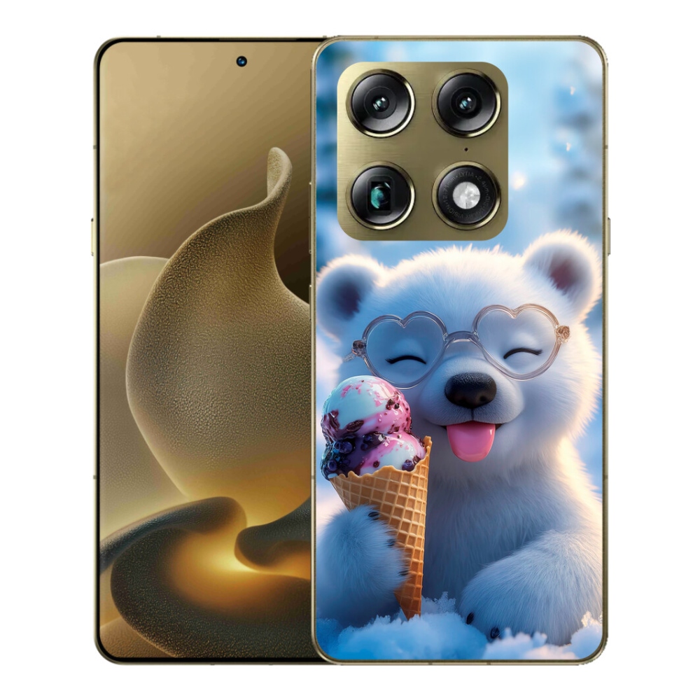 mmCase gél tok a Motorola Signature-hez – mackó fagylalttal